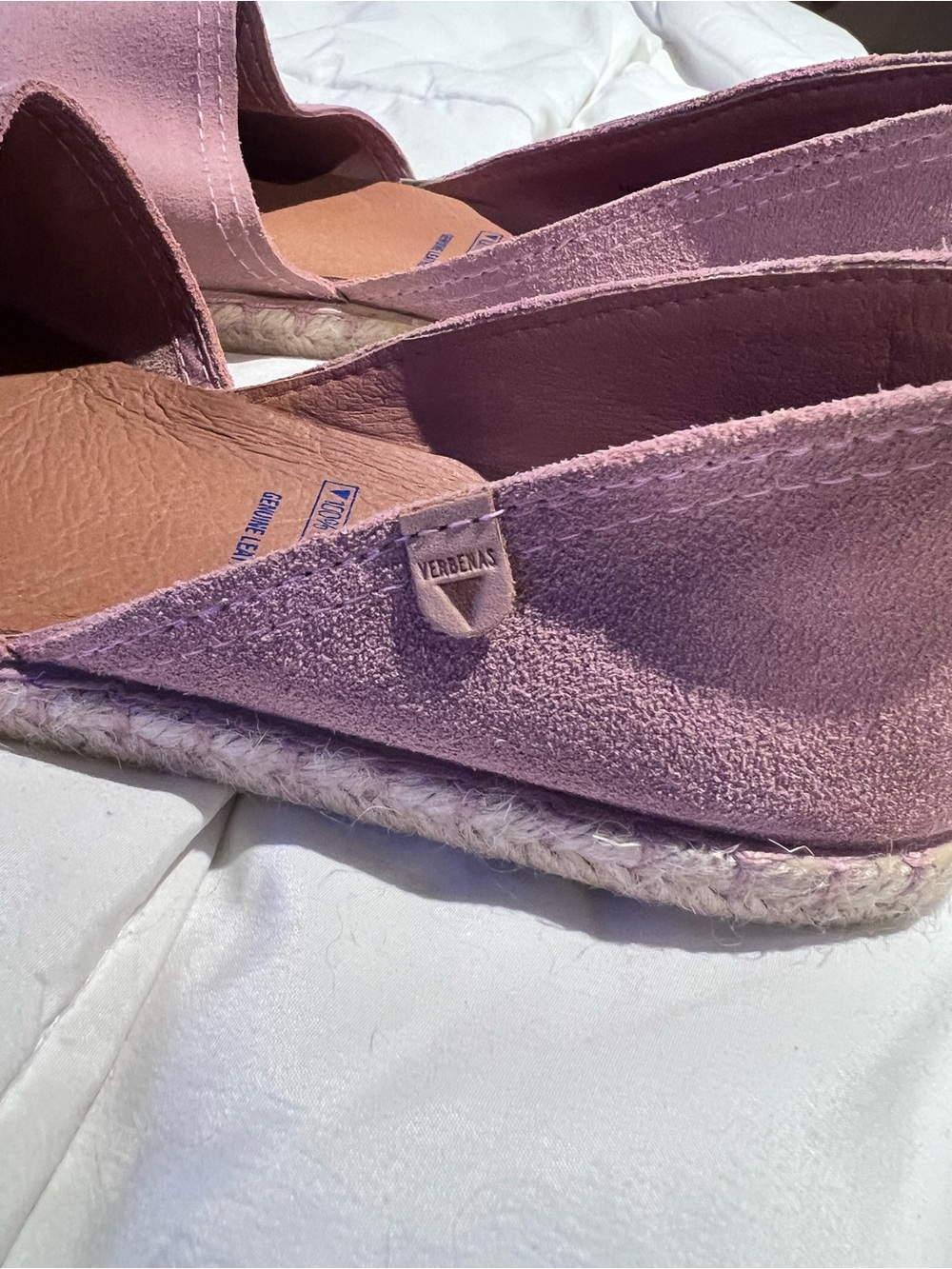 Verbenas Women’s Pink Suede Espadrille Slip-Ons Size 41 (US 10). - Picture 2 of 8